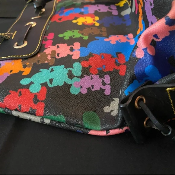 ADORABLE Dooney & Bourke Multicolor Mickey Mouse Tote - Picture 5 of 14